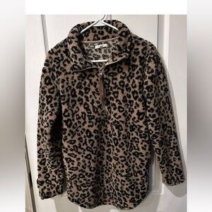 Maurices Leopard Print Teddy Jacket